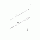 Схема вузла: Троси для Kawasaki KX125