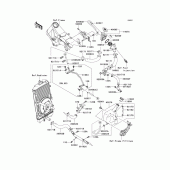 Схема узла: Water pipe(1/2) для Kawasaki VN2000 Vulcan 2000 Classic LT