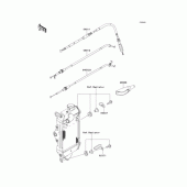 Схема вузла: Троси для Kawasaki KLX250 D-Tracker X