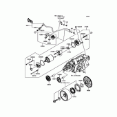 Схема узла: Стартер для Kawasaki EX400 Ninja 400R