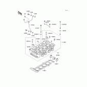 Схема вузла: Головка циліндра для Kawasaki ZG1000 Concours