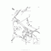 Схема вузла: Рама для Kawasaki VN900 Vulcan 900 Custom