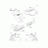Схема вузла: Decals(blue)(f7f) для Kawasaki EX250 Ninja 250