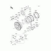 Схема вузла: Зчеплення для Kawasaki ZR1200 ZRX1200 DAEG