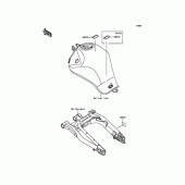 Схема вузла: Інформаційні наклейки для Kawasaki EX400 Ninja 400R ABS