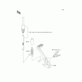 Схема вузла: Brake pedal/torque link для Kawasaki ZR750 Z750S