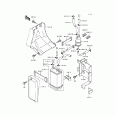 Схема вузла: Fuel evaporative system для Kawasaki KLX650 KLX650 Motard