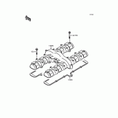 Схема вузла: Клапанна кришка для Kawasaki ZR750 Zephyr