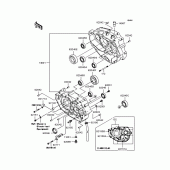 Схема узла: Картер двигателя для Kawasaki KLX250 KLX250