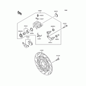 Схема узла: Передний тормоз для Kawasaki BJ250 Estrella RS