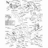 Схема вузла: Cowling lowers(1/3)(d8f-daf) для Kawasaki ZX1400 ZZR1400 ABS