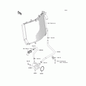 Схема узла: Масляный охладитель для Kawasaki ZX1400 Ninja ZX-14R ABS