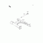 Схема узла: Задний рычаг (Маятник) для Kawasaki VN1500 Vulcan 1500 Classic FI