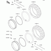 Схема вузла: Шини для Kawasaki VN800 Vulcan 800 Classic