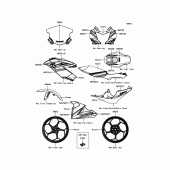Схема вузла: Decals(Green) для Kawasaki BX250 NINJA 250SL ABS