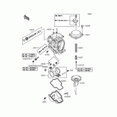 Схема вузла: Комплектуючі карбюратора для Kawasaki ZR250 Balius-II