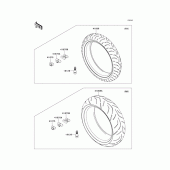 Схема узла: Шины для Kawasaki ZX1400 Ninja ZX-14R ABS