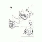 Схема вузла: Right Engine Cover(S) для Kawasaki VN1700 Vulcan 1700 Voyager ABS