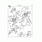 Схема вузла: Карбюратор для Kawasaki EL250 Eliminator 250LX