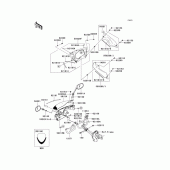 Схема вузла: Cowling(upper) для Kawasaki EX650 Ninja 650