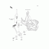 Схема узла: Лапка тормоза для Kawasaki KLE650 Versys 650