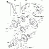 Схема вузла: Колінчастий вал для Kawasaki VN1500 VN1500 Mean Streak