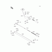 Схема вузла: Лапка гальма для Kawasaki EL250 Eliminator 250