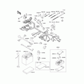 Схема вузла: Електроустаткування для Kawasaki EJ650 W650