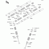 Схема узла: Клапан(ы)(1/2) для Kawasaki ZX750 ZXR750