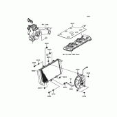 Схема вузла: Радіатор для Kawasaki KLZ1000 Versys 1000 LT