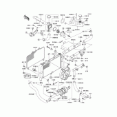 Схема узла: Радиатор (1/2) для Kawasaki ZX600 ZZ-R600