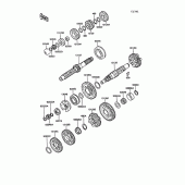 Схема вузла: Трансмісія для Kawasaki ZG1000 1000GTR