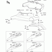 Схема вузла: Side covers/chain cover(zx1100-d2) для Kawasaki ZX1100 ZZ-R1100