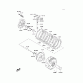 Схема вузла: Зчеплення для Kawasaki KLX125 KLX125L