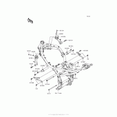 Схема вузла: Кріплення для Kawasaki ZR900 Z900