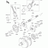 Схема вузла: Колінчастий вал для Kawasaki VN800 Vulcan 800 Drifter