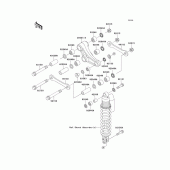Схема узла: Подвеска для Kawasaki KX85 KX85-II
