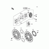 Схема вузла: Переднє гальмо для Kawasaki ZX1400 Ninja ZX-14R ABS