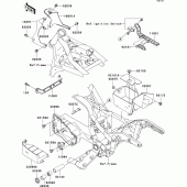 Схема узла: Крепление двигателя для Kawasaki VN1500 VN1500 Classic Tourer Fi