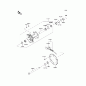 Схема узла: Ступица заднего колеса для Kawasaki KLX250 KLX250SF