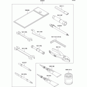 Схема вузла: Owner`s tools для Kawasaki ZR1200 ZRX1200