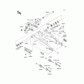 Схема узла: Задний рычаг (Маятник) для Kawasaki EX650 Ninja 650
