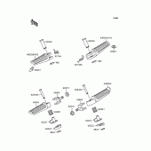 Схема вузла: Підніжки для Kawasaki ZR400 Zephyr