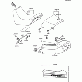 Схема узла: Сиденье для Kawasaki ZX600 GPX600R