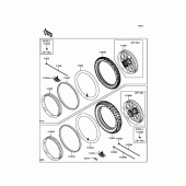 Схема вузла: Шини для Kawasaki KX450 KX450F