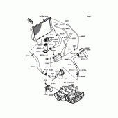Схема вузла: Water Pipe для Kawasaki ZR900 Z900 ABS