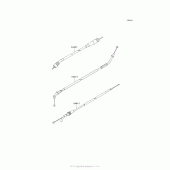 Схема вузла: Троси для Kawasaki AX125 Fury 125R