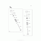 Схема узла: Клапан(ы) для Kawasaki EX300 Ninja 300