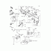 Схема узла: Электрооборудование для Kawasaki ZX600 Ninja ZX-6RR