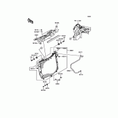 Схема узла: Радиатор для Kawasaki ZX1000 Ninja H2R